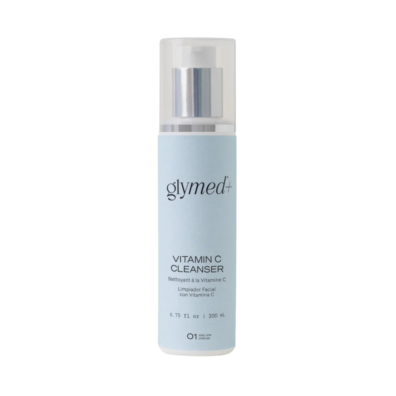 Glymed Vitamin C Cleanser bottle on a white background