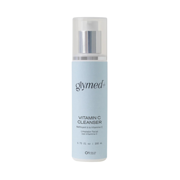 Glymed Vitamin C Cleanser bottle on a white background