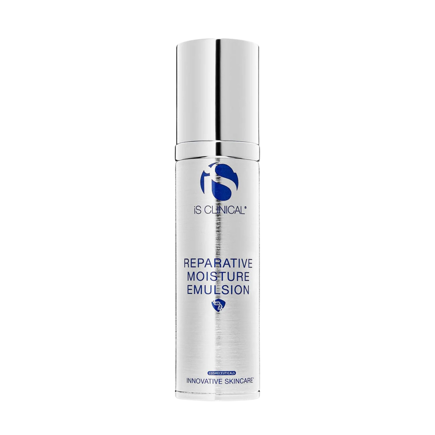 IS Clinical Reparative Moisture Emulsion bottle on a white background